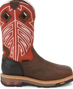 Justin Boots Roughneck 12" Waterproof Steel Toe Walnut Online