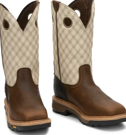 Justin Boots Roughneck 12" Work Pecan Clearance