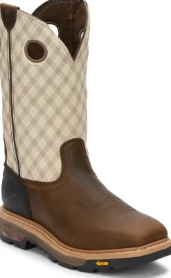 Justin Boots Roughneck 12" Work Pecan Clearance
