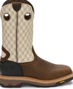 Justin Boots Roughneck 12" Work Pecan Clearance