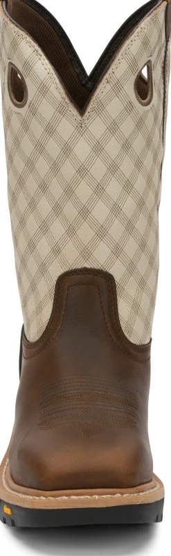Justin Boots Roughneck 12" Work Pecan Clearance