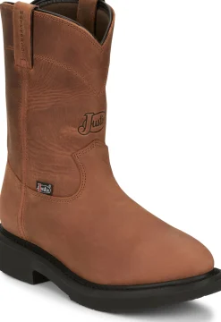 Justin Boots Round-Up 10" Waterproof Aged Bark Sale