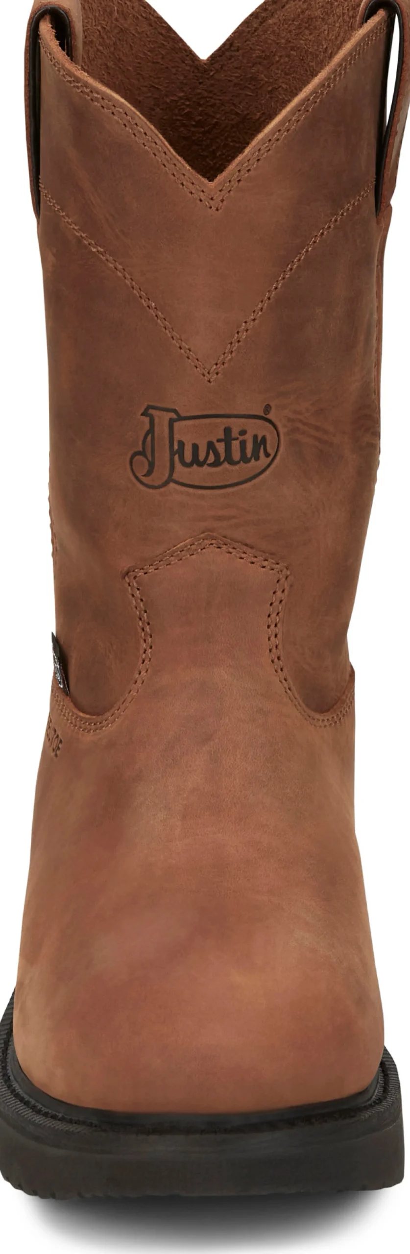 Justin Boots Round-Up 10” Steel Toe Aged Bark Sale