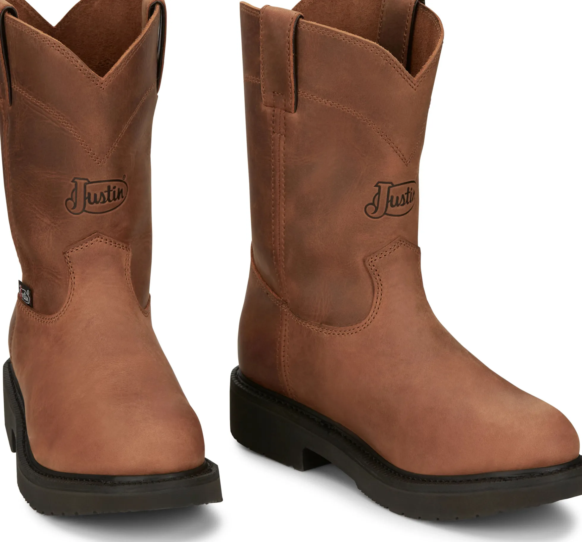Justin Boots Round-Up 10” Work Aged Bark Hot