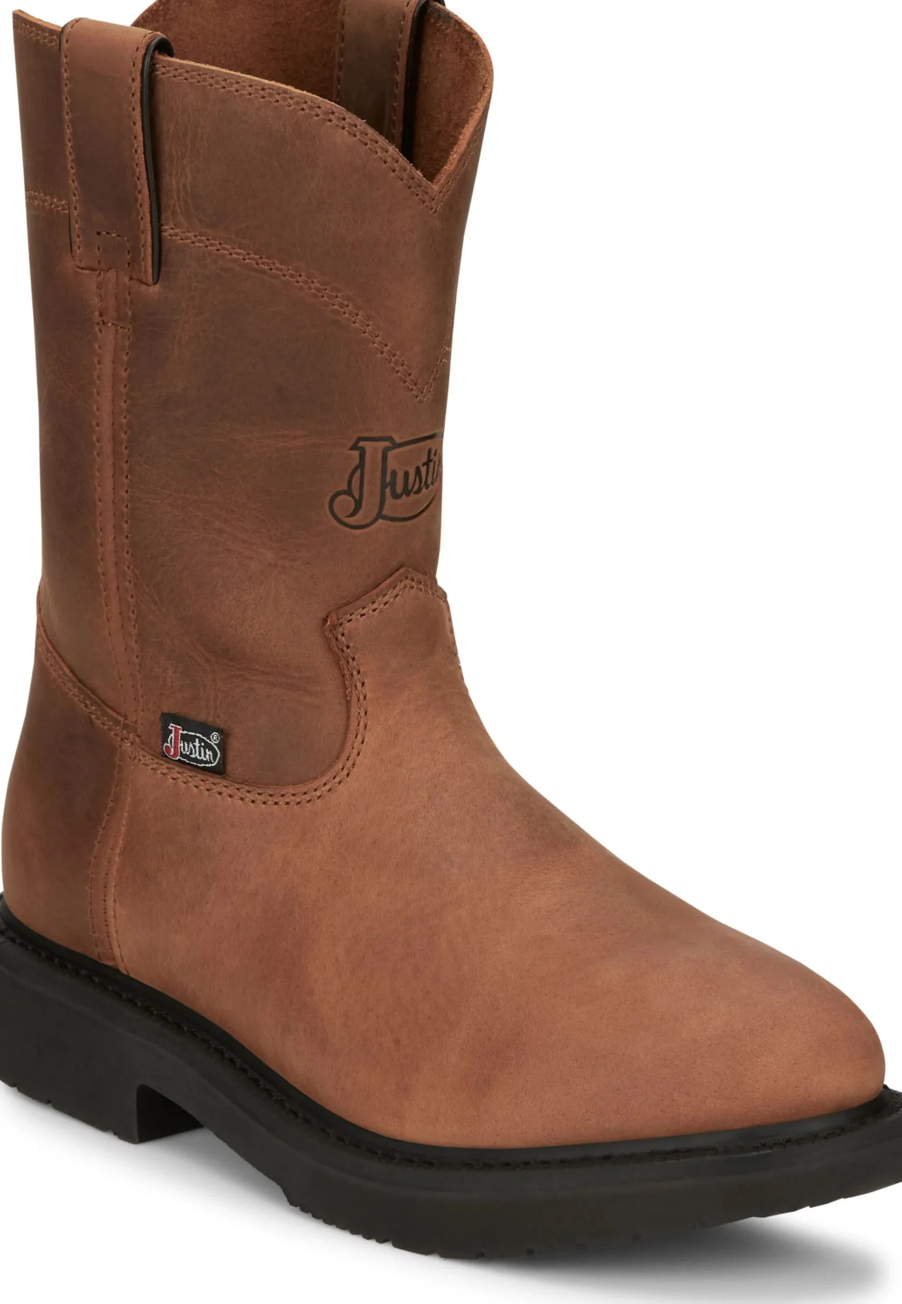 Justin Boots Round-Up 10” Work Aged Bark Hot