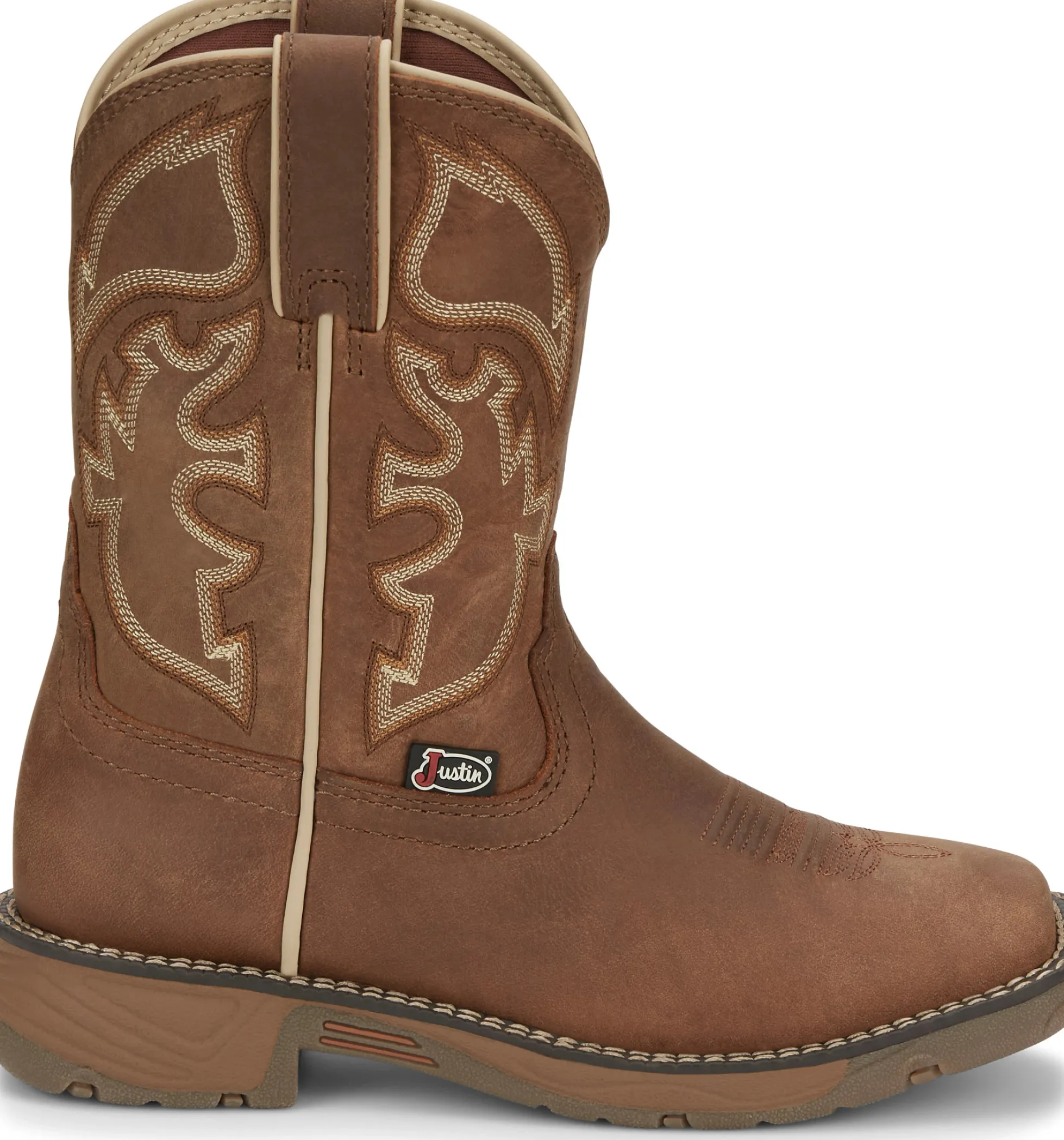 Justin Boots Rush Junior Kids Cowboy Boot Brown Online