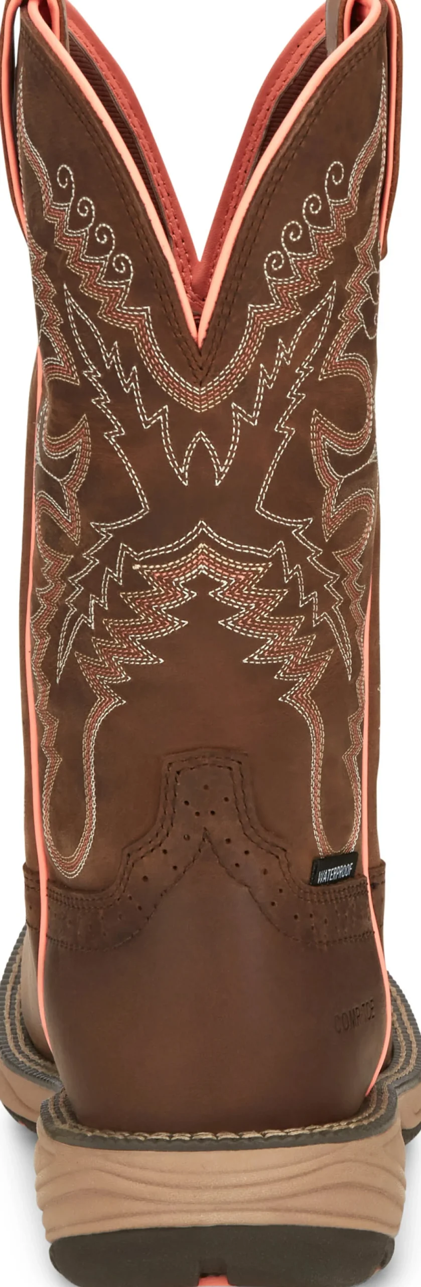 Justin Boots Rush 11" Composite Toe Waterproof Work Boot Rural Chocolate Clearance