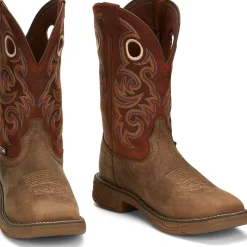 Justin Boots Rush 11" Waterproof Comp Toe Peanut Tan