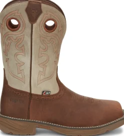 Justin Boots Rush 11" Waterproof Nano Comp Toe Rust Discount