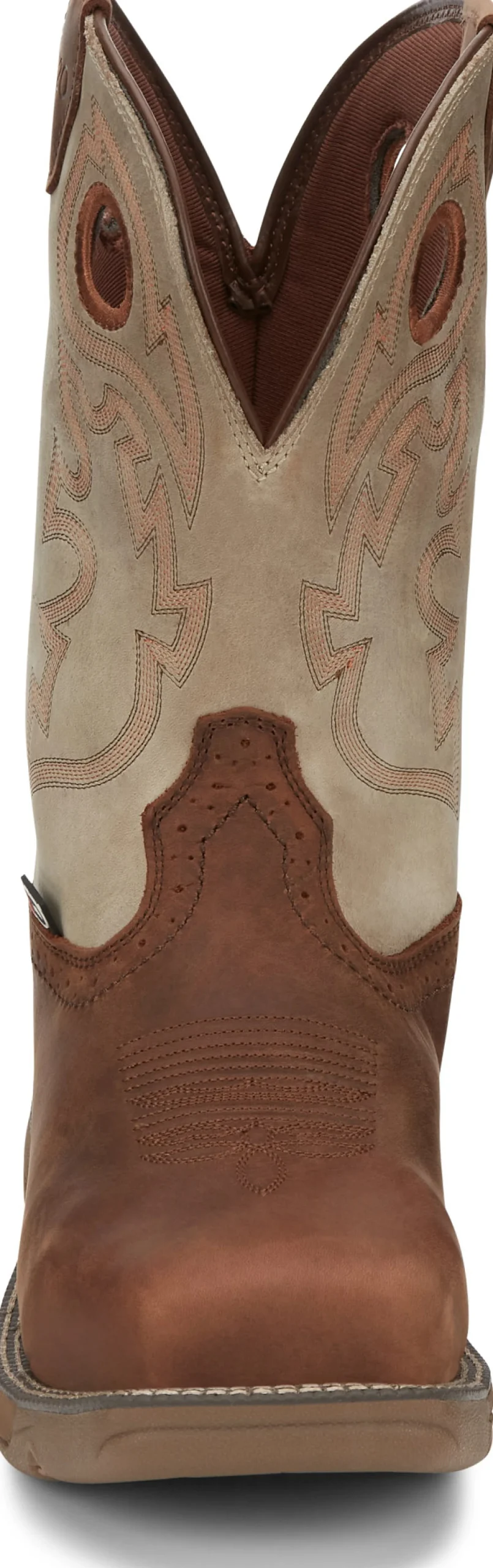 Justin Boots Rush 11" Waterproof Nano Comp Toe Rust Discount