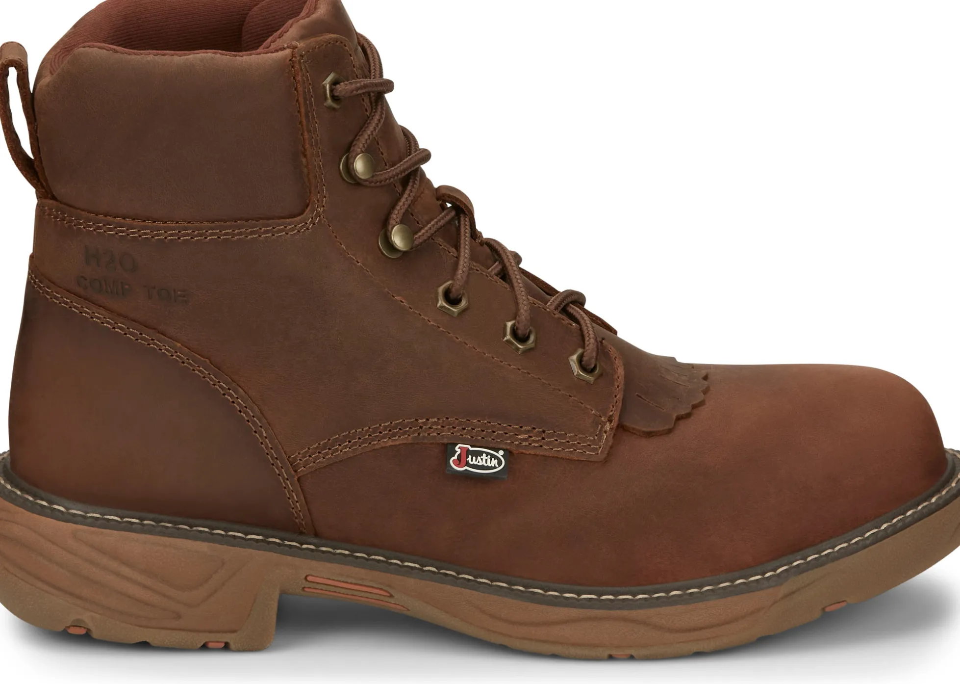 Justin Boots Rush 6" Waterproof Nano Comp Toe Barley Best