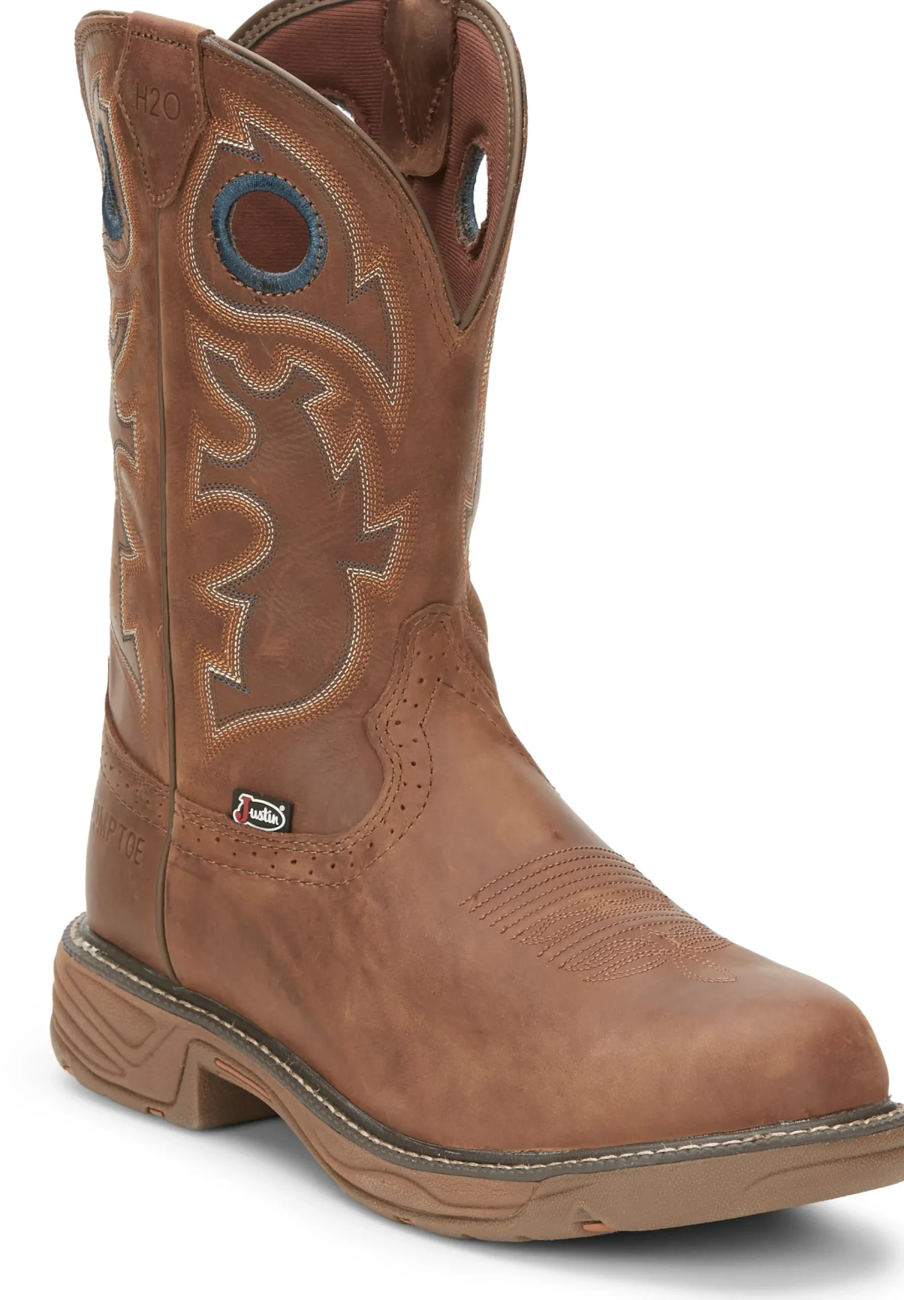 Justin Boots Rush 11" Waterproof Nano Comp Toe Barley Hot