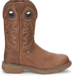 Justin Boots Rush 11" Waterproof Nano Comp Toe Barley Hot