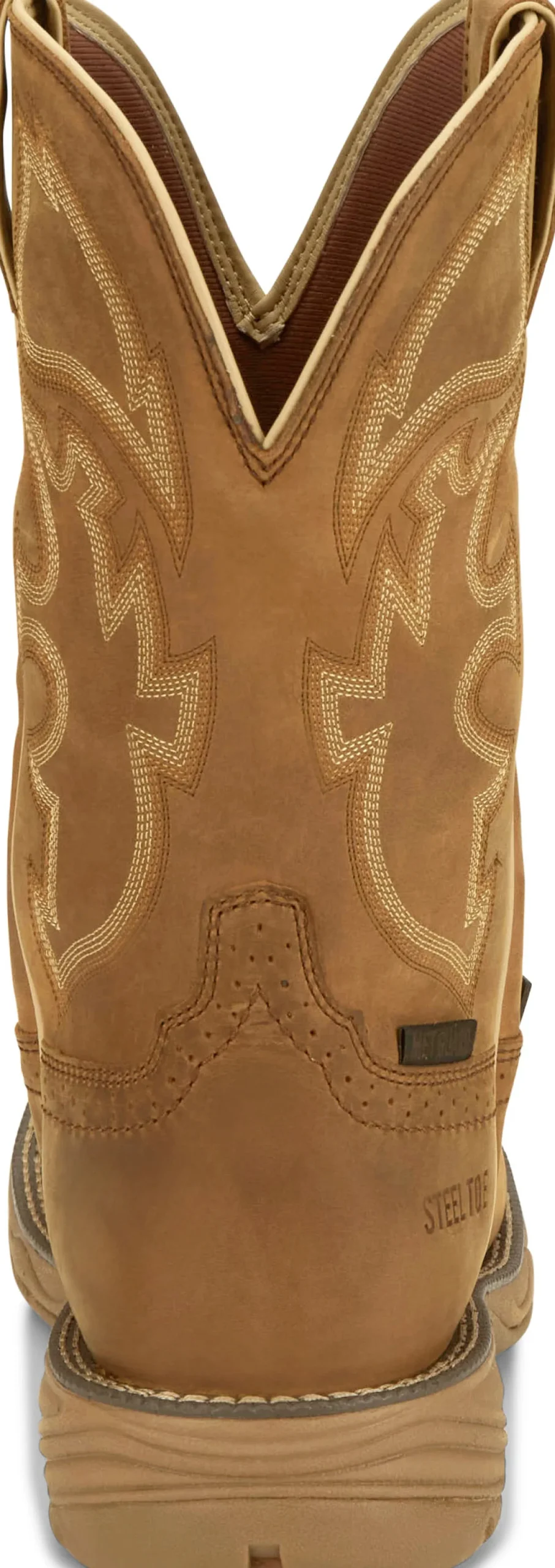 Justin Boots Rush 11" Waterproof Steel Toe Saddle Best