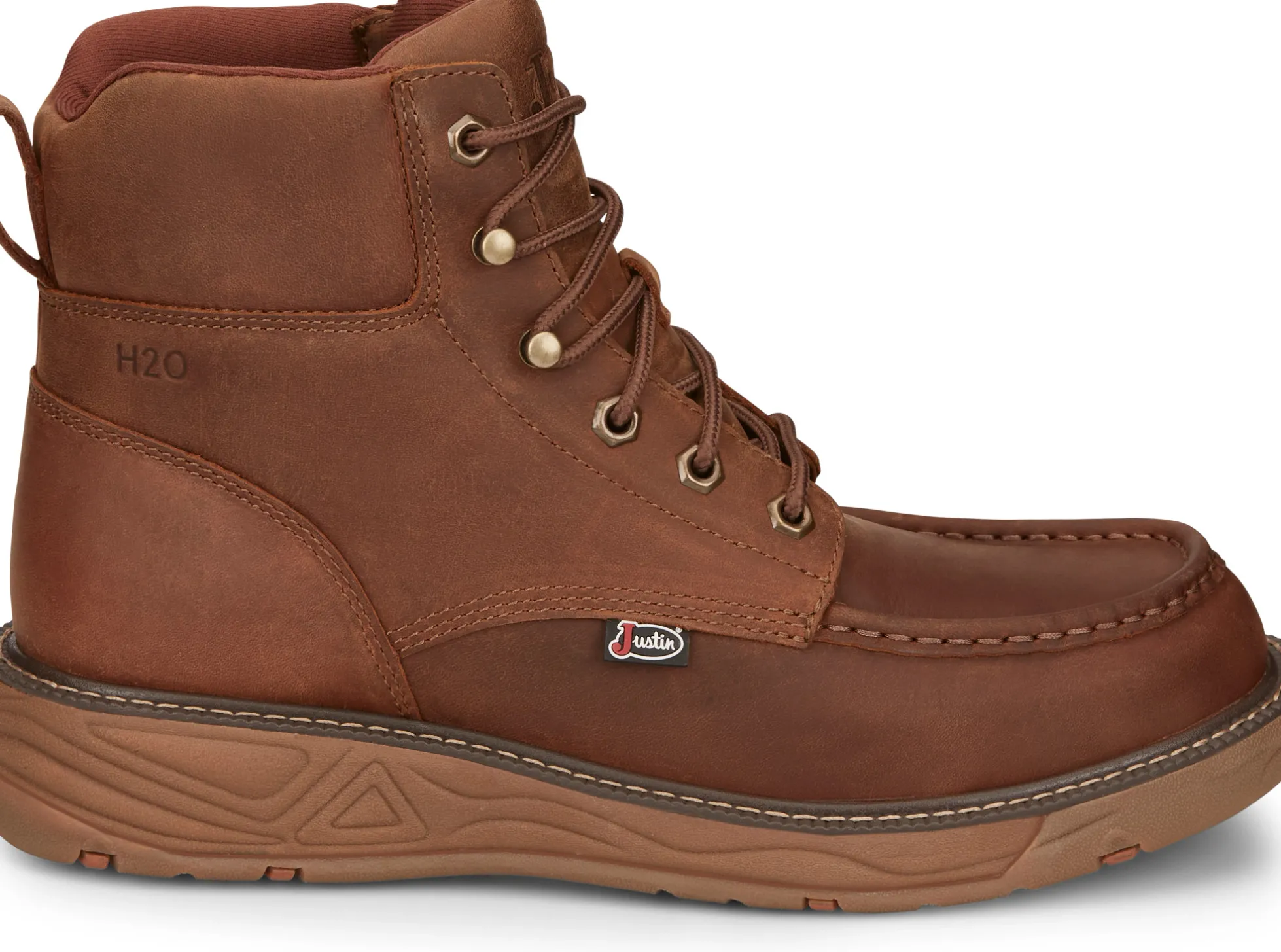 Justin Boots Rush 6" Waterproof Wedge Barley Hot