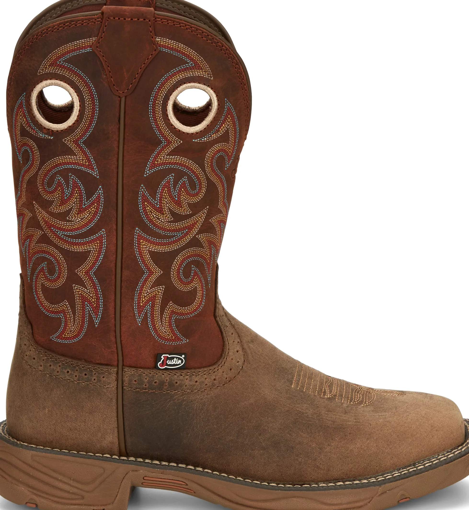 Justin Boots Rush 11" Western Work Peanut Tan Sale