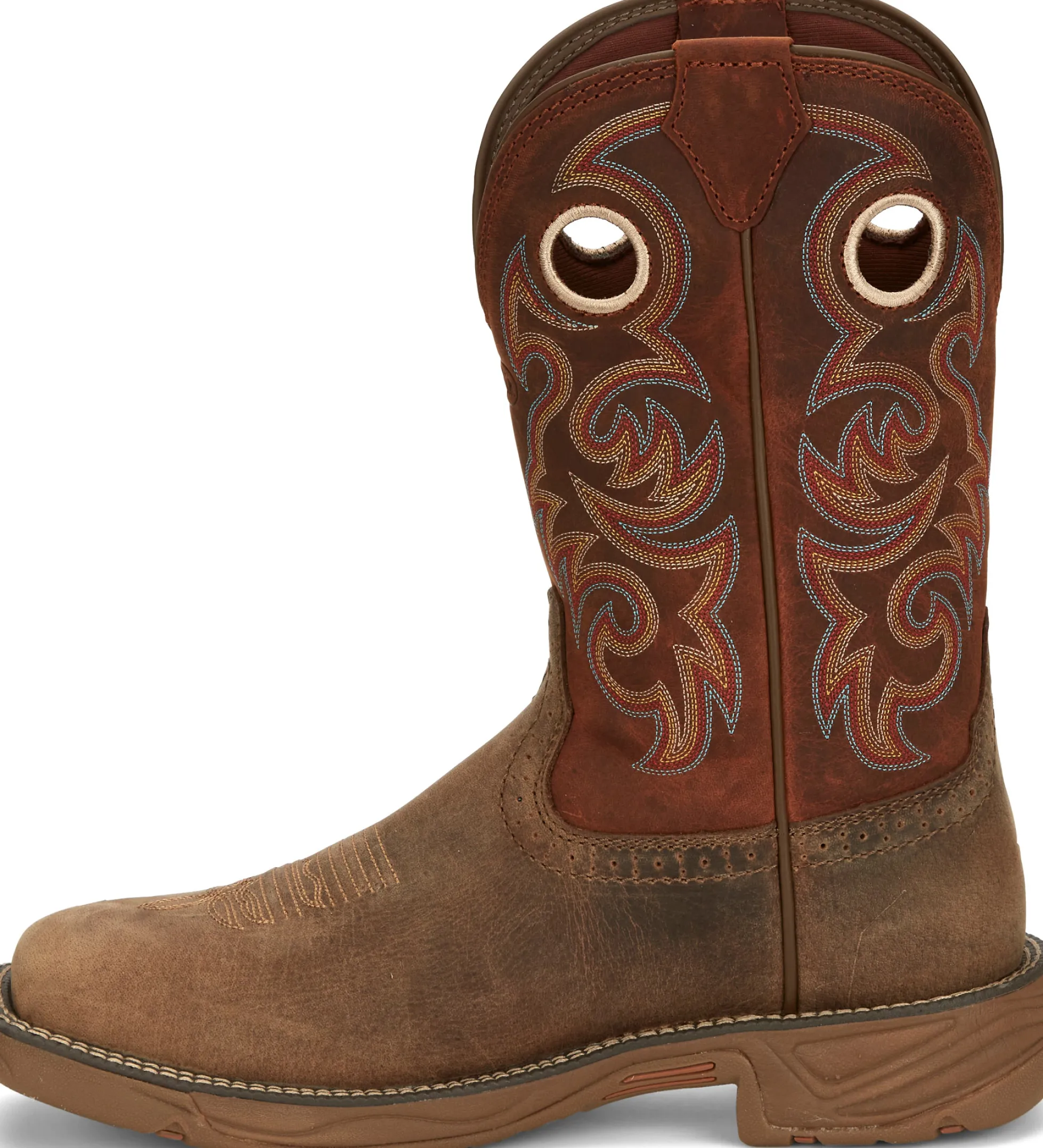 Justin Boots Rush 11" Western Work Peanut Tan Sale