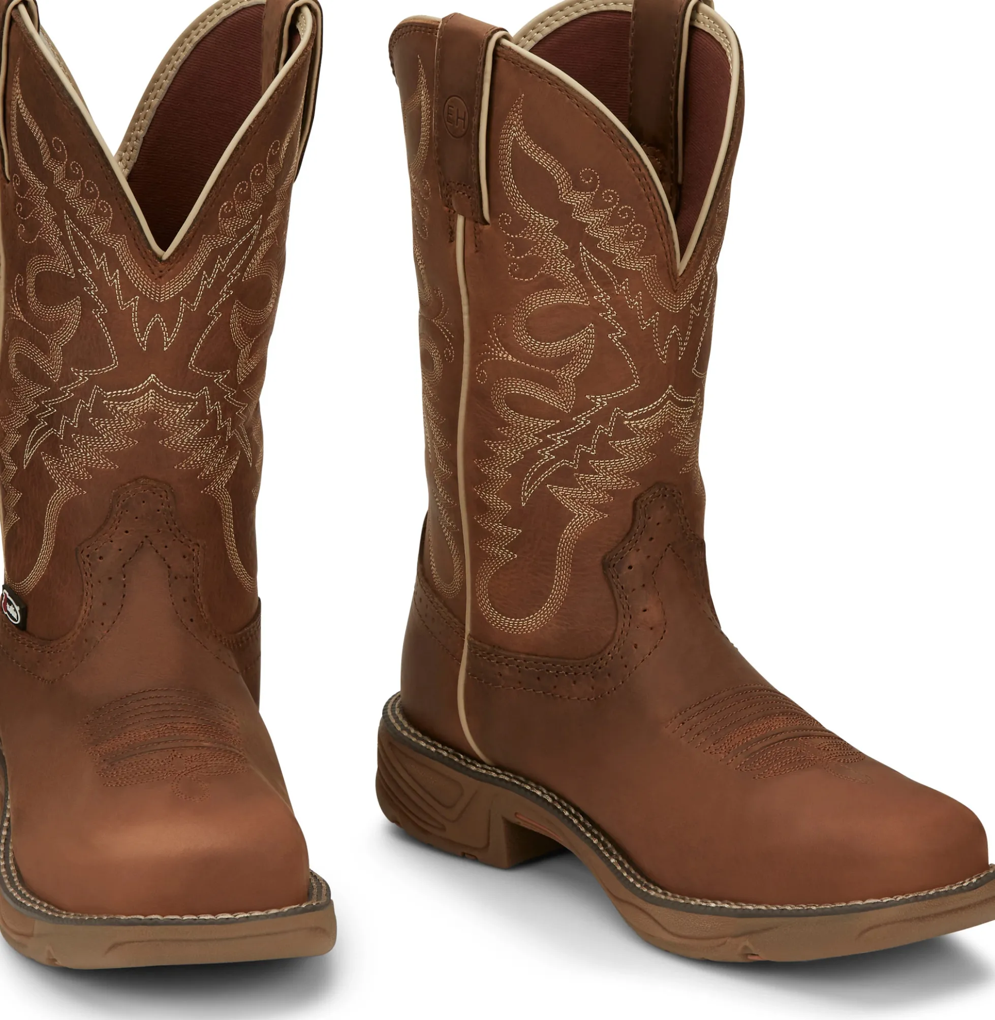 Justin Boots Rush 11" Women's Waterproof Work Boot Rustic Tan Sale