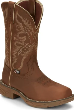 Justin Boots Rush 11" Women's Waterproof Work Boot Rustic Tan Sale