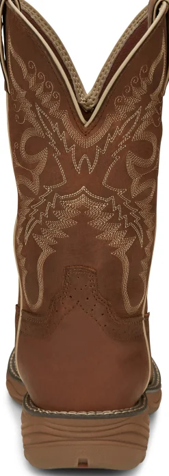 Justin Boots Rush 11" Women's Waterproof Work Boot Rustic Tan Sale