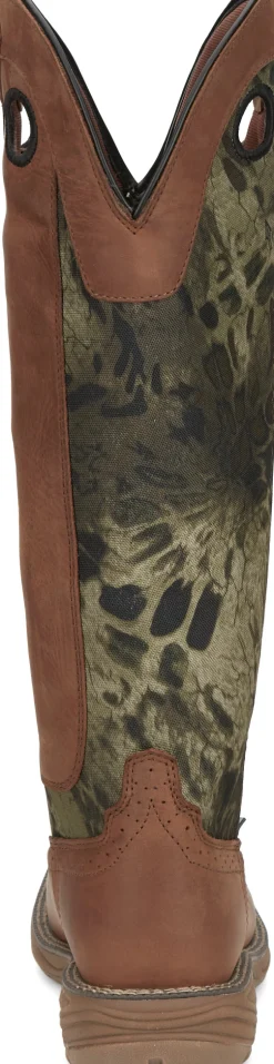 Justin Boots Rush Strike 17" Women'S Snake Resisting Boot Russett Clearance