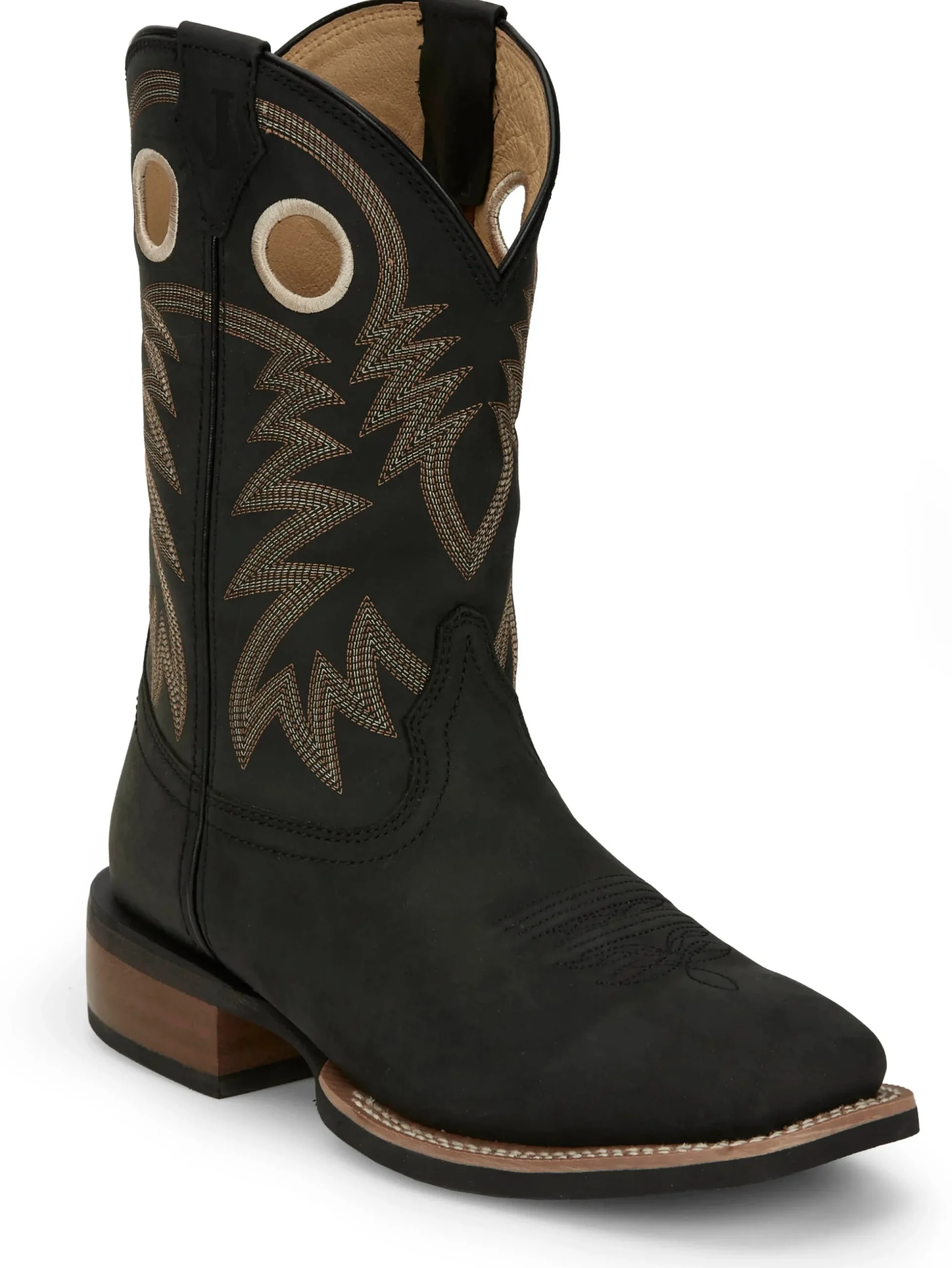 Justin Boots Show Stopper 11" Western Black Discount