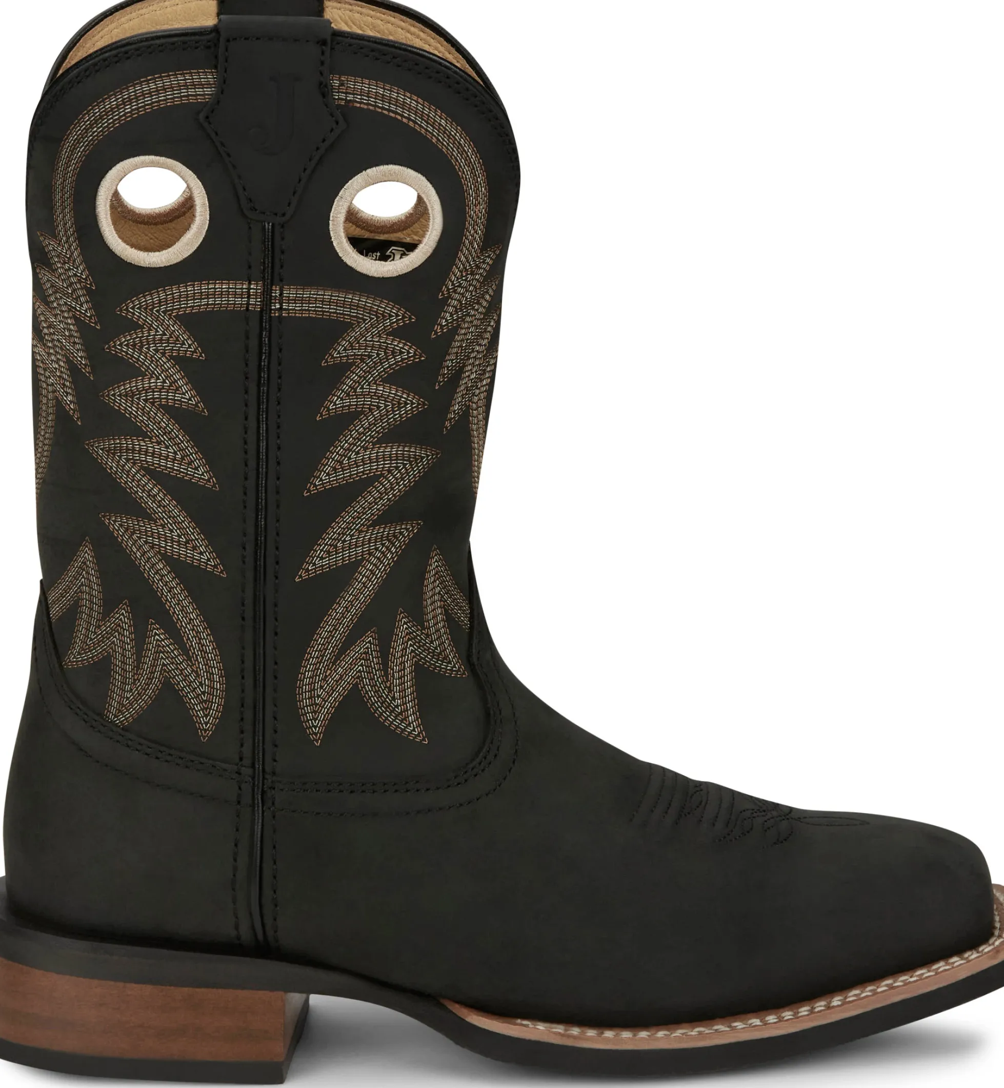 Justin Boots Show Stopper 11" Western Black Discount