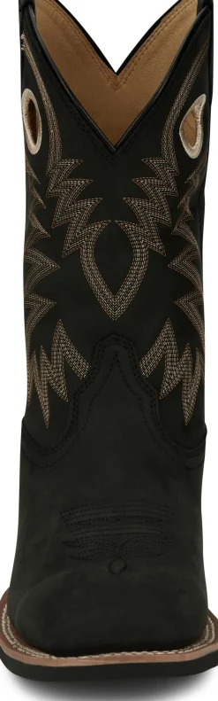 Justin Boots Show Stopper 11" Western Black Discount