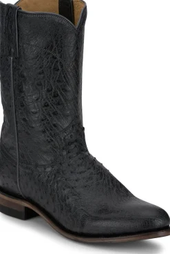 Justin Boots Stinson 10" Smooth Ostrich Roper Grey Vale Discount