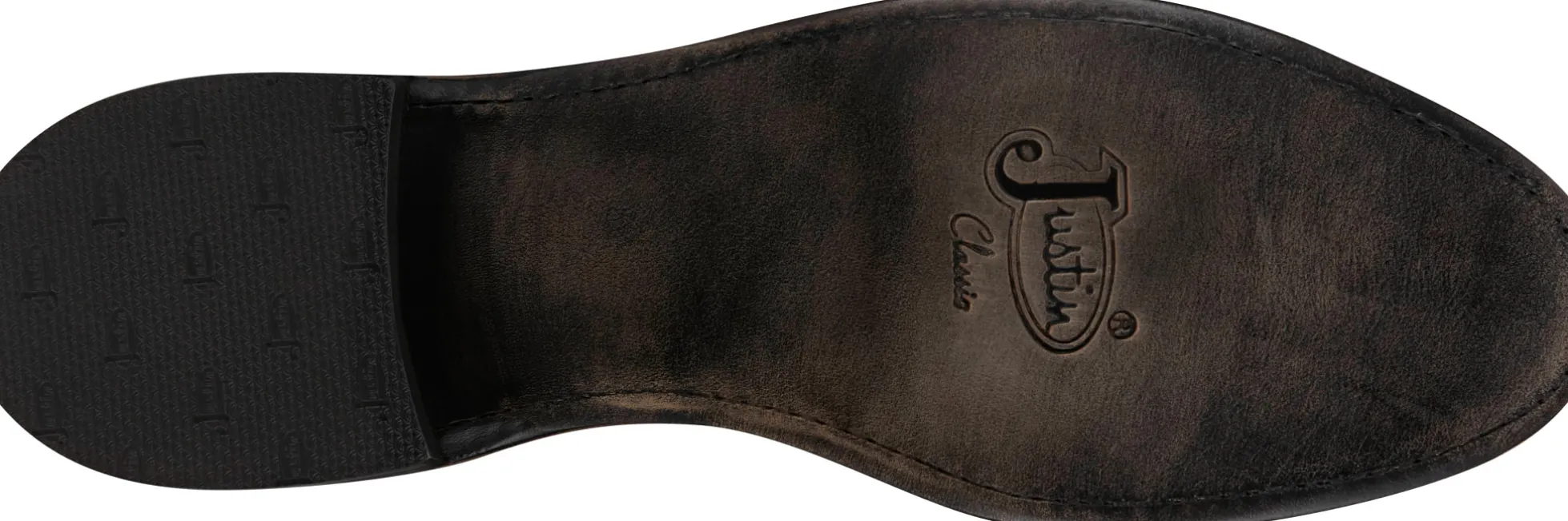 Justin Boots Stinson 10" Smooth Ostrich Roper Grey Vale Discount