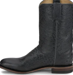 Justin Boots Stinson 10" Smooth Ostrich Roper Grey Vale Discount