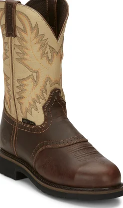 Justin Boots Superintendent 11" Steel Toe Golden Brown Hot