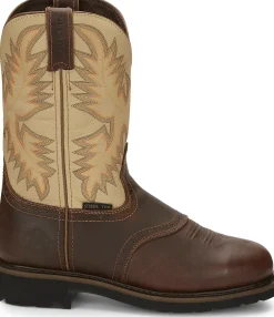 Justin Boots Superintendent 11" Steel Toe Golden Brown Hot