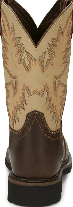 Justin Boots Superintendent 11" Steel Toe Golden Brown Hot