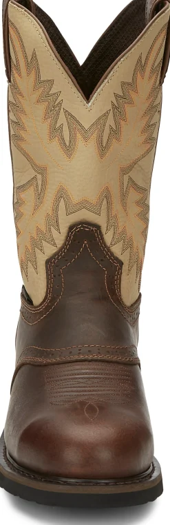 Justin Boots Superintendent 11" Steel Toe Golden Brown Hot