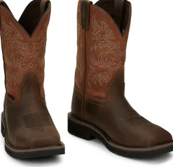 Justin Boots Switch 11" Comp Toe Carob Sale