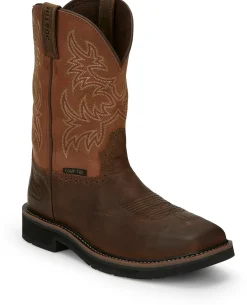 Justin Boots Switch 11" Comp Toe Carob Sale