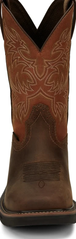Justin Boots Switch 11" Comp Toe Carob Sale