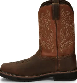 Justin Boots Switch 11" Comp Toe Carob Sale