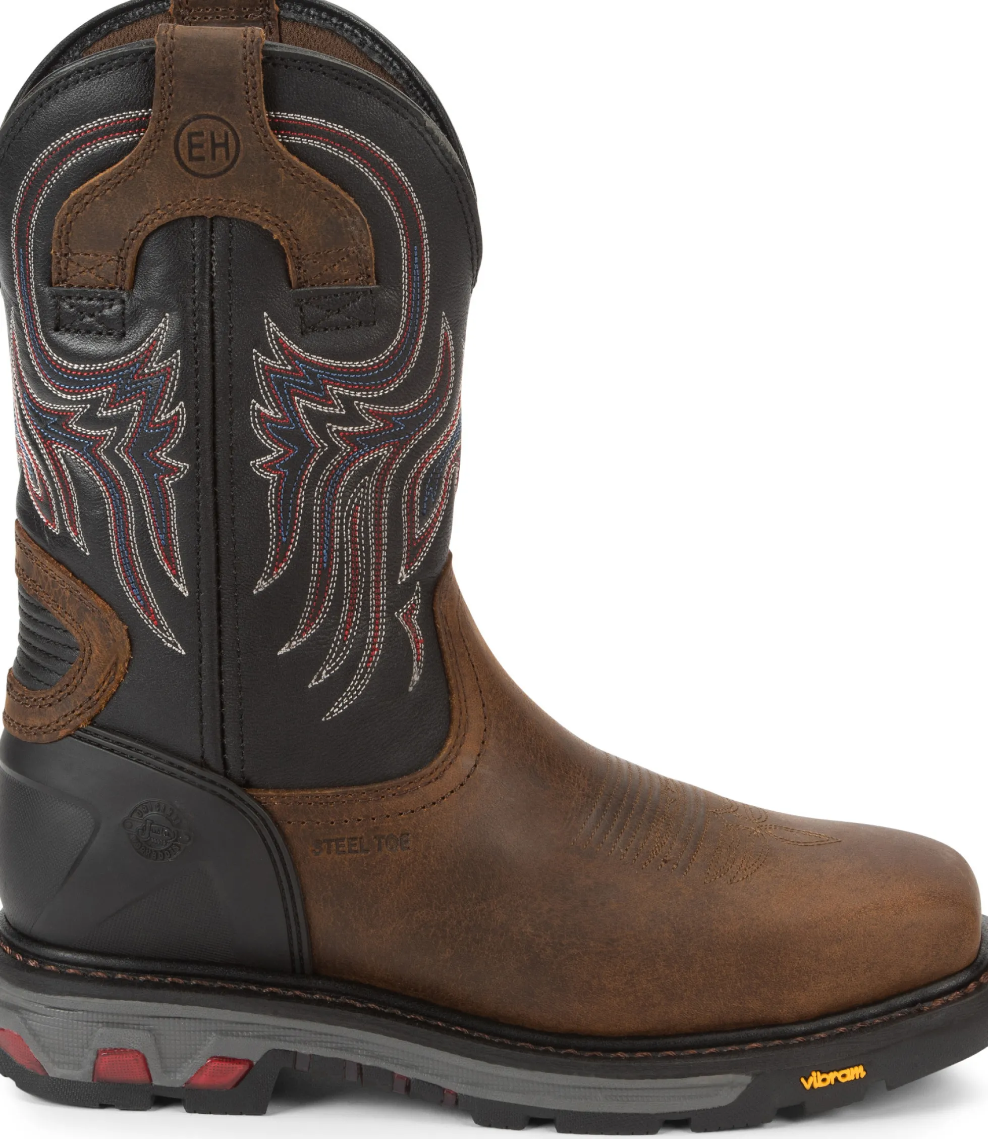 Justin Boots Tanker 11" Steel Toe Walnut Outlet