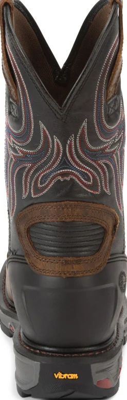 Justin Boots Tanker 11" Steel Toe Walnut Outlet