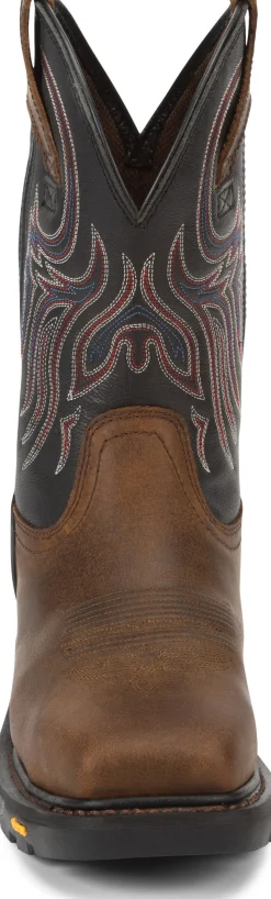 Justin Boots Tanker 11" Steel Toe Walnut Outlet