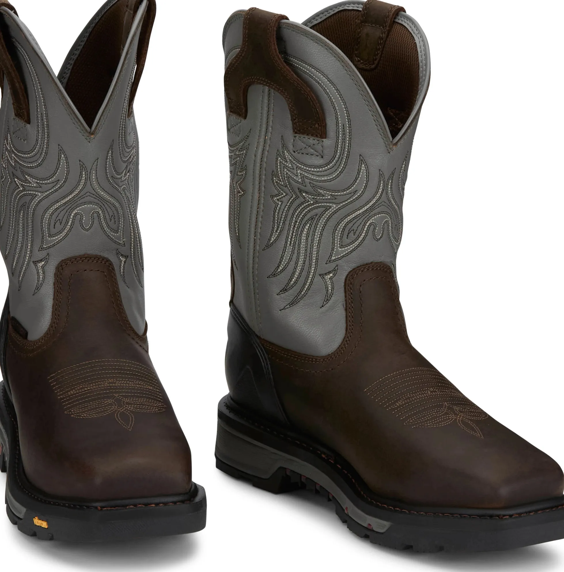 Justin Boots Tanker 11" Steel Toe Work Boot Timber Brown New