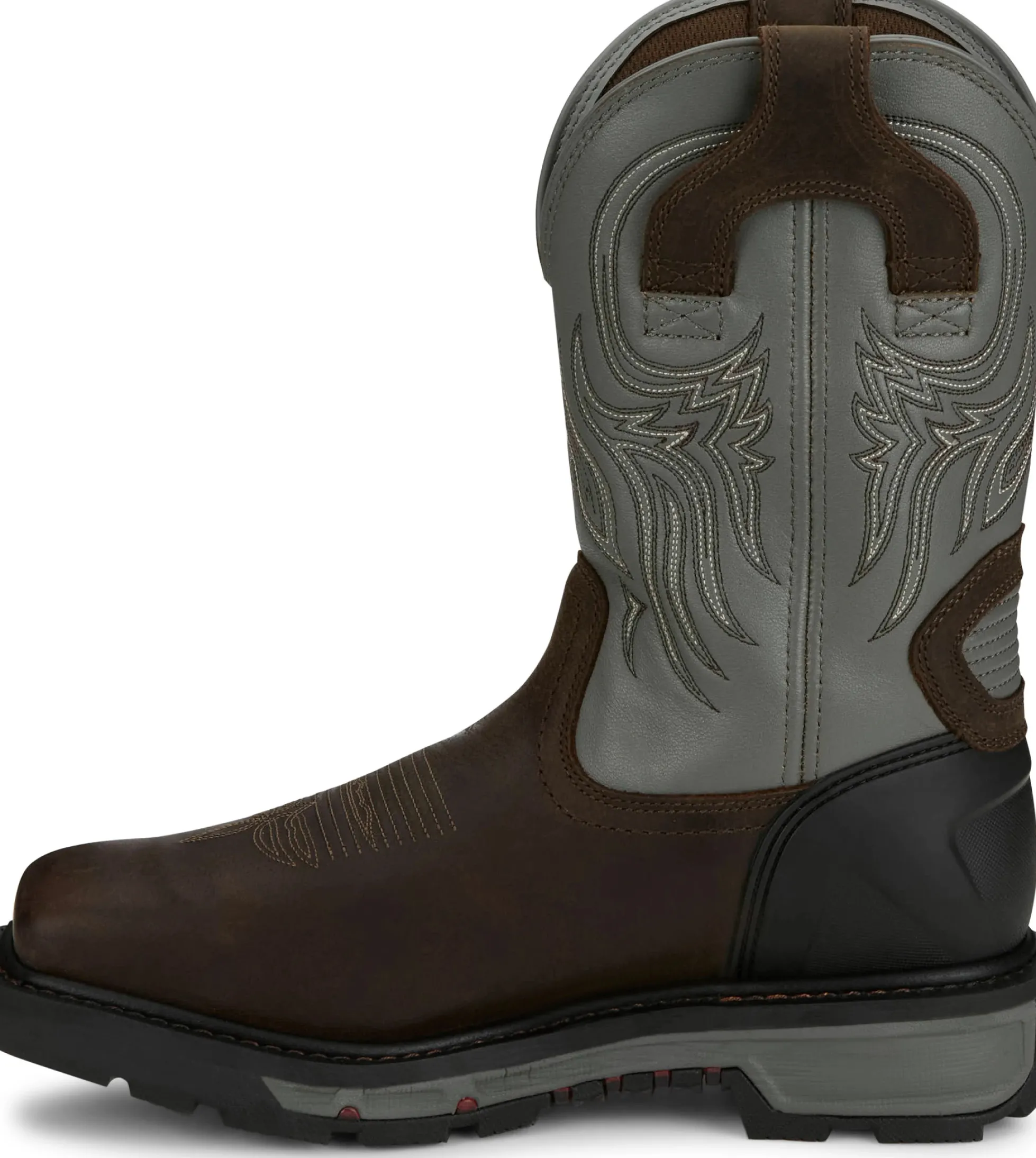 Justin Boots Tanker 11" Steel Toe Work Boot Timber Brown New