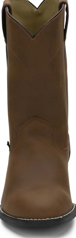 Justin Boots Temple 10" Roper Clay Brown Outlet