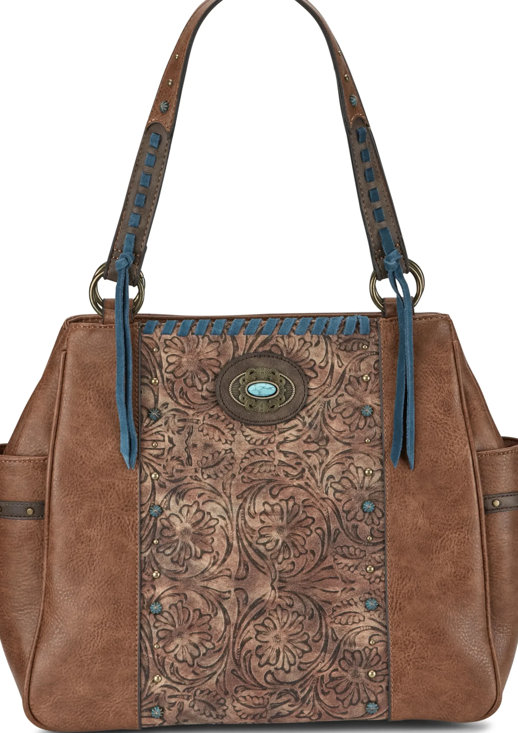 Justin Boots Tote Bag Brown