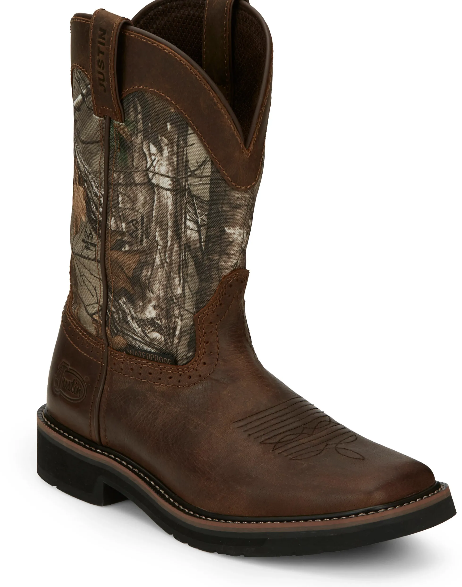 Justin Boots Trekker 11" Waterproof Chocolate Discount
