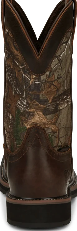 Justin Boots Trekker 11" Waterproof Chocolate Discount