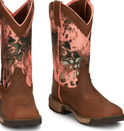Justin Boots Trekker 11" Waterproof Work Boot Russet Brown Best