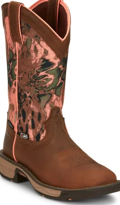 Justin Boots Trekker 11" Waterproof Work Boot Russet Brown Best